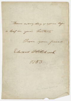 Thumbnail for Edward Hitchcock signature, 1853