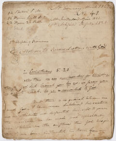 Thumbnail for Edward Hitchcock sermon no. 48, "Motives to Reconciliation with God," 1821 March - Image 1