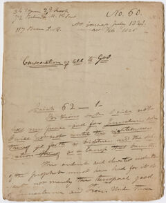 Thumbnail for Edward Hitchcock sermon no. 60, "Consecration of all to God," 1821 July - Image 1