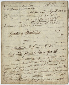 Thumbnail for Edward Hitchcock sermon no. 117, "Grades of Apostacy," 1822 August - Image 1