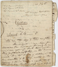 Thumbnail for Edward Hitchcock sermon no. 125, "Election," 1822 September - Image 1