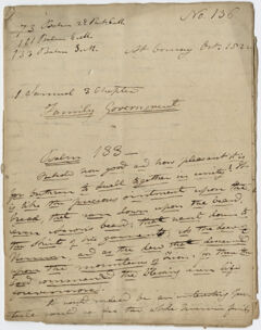 Thumbnail for Edward Hitchcock sermon no. 136, "Family Government," 1822 October - Image 1