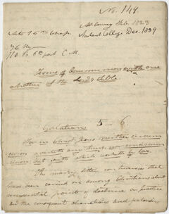 Thumbnail for Edward Hitchcock sermon no. 149, "Terms of Communion with one another at the Lords Table," 1823 February - Image 1