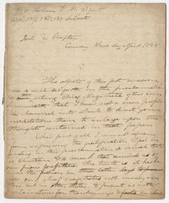 Thumbnail for Edward Hitchcock unnumbered sermon, 1825 April [7] - Image 1