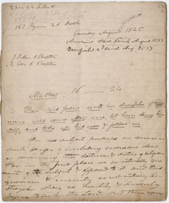 Thumbnail for Edward Hitchcock unnumbered sermon, 1825 August - Image 1