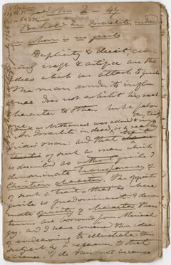 Thumbnail for Edward Hitchcock unnumbered sermon, 1846 July - Image 1