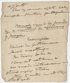 Thumbnail for Edward Hitchcock sermon notes, 1835 March - Image 1