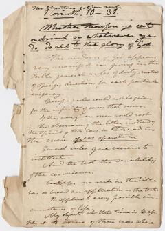 Thumbnail for Edward Hitchcock sermon notes, "The Christian's golden rule," 1837 June 1 - Image 1