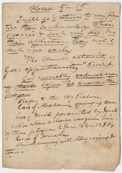 Thumbnail for Edward Hitchcock sermon notes, 1833 February 7 - Image 1