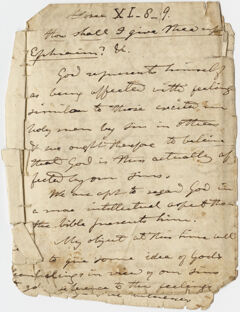 Thumbnail for Edward Hitchcock sermon notes, 1837 December - Image 1