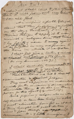 Thumbnail for Edward Hitchcock sermon notes, 1839 April - Image 1