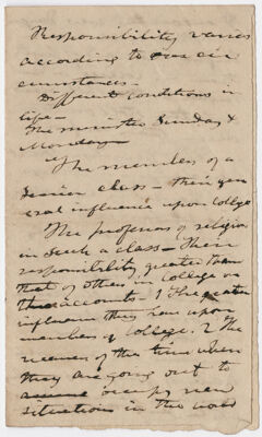 Thumbnail for Edward Hitchcock sermon notes, 1839 - Image 1
