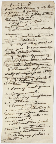 Thumbnail for Edward Hitchcock sermon notes, 1850 April 14 - Image 1