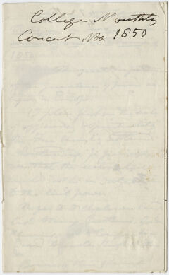 Thumbnail for Edward Hitchcock sermon notes, 1850 November - Image 1