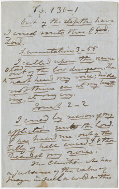Thumbnail for Edward Hitchcock sermon notes, 1855 November - Image 1