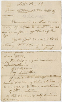 Thumbnail for Edward Hitchcock sermon notes, 1825 March - Image 1