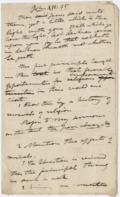 Thumbnail for Edward Hitchcock sermon notes, 1836 April - Image 1