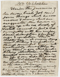 Thumbnail for Edward Hitchcock sermon, 1851 October - Image 1