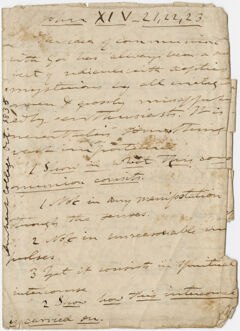 Thumbnail for Edward Hitchcock sermon notes, 1835 October - Image 1