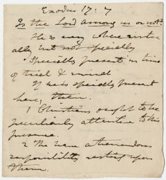 Thumbnail for Edward Hitchcock sermon notes, 1835 July - Image 1