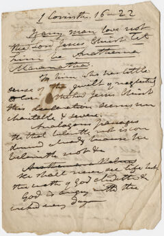Thumbnail for Edward Hitchcock sermon notes, 1835 April - Image 1
