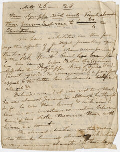 Thumbnail for Edward Hitchcock sermon notes, 1831 March 27 - Image 1