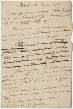 Thumbnail for Edward Hitchcock sermon notes, 1823 August 25 - Image 1