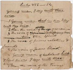 Thumbnail for Edward Hitchcock sermon notes, 1832 February 23 - Image 1