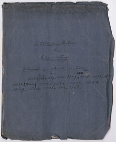 Thumbnail for Edward Hitchcock classroom lecture notes, "Introductory Lecture On Chemistry," 1826 - Image 1