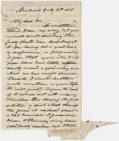 Thumbnail for Edward Hitchcock letter to Edward Hitchcock, Jr., 1859 July 11 - Image 1