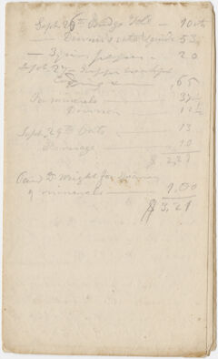 Thumbnail for Edward Hitchcock geological survey notebook, 1833 September 26 to 1833 November 19 - Image 1