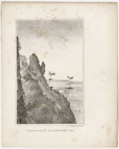 Thumbnail for Plate, "Pulpit Rock on Monument Mt," 1841