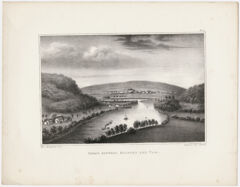 Thumbnail for Orra White Hitchcock plate, "Gorge between Holyoke and Tom," 1841