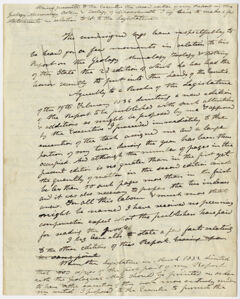 Thumbnail for Edward Hitchcock draft petition to Massachusetts state legislature, 1835 - Image 1