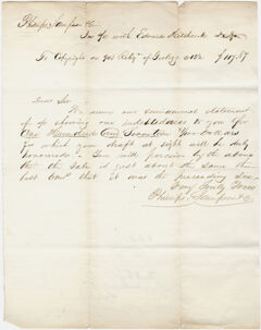 Thumbnail for Philips, Sampson & Company royalty statement to Edward Hitchcock, 1852 - Image 1