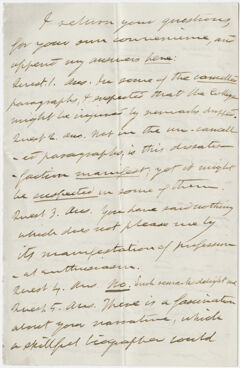 Thumbnail for Letter from unidentified correspondent letter to Edward Hitchcock, 1862? October 10 - Image 1