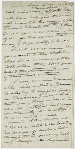 Thumbnail for Edward Hitchcock lecture notes on James, Rajah of Sarawak, 1849 April - Image 1