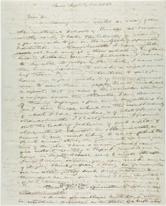 Thumbnail for Edward Hitchcock letter to an unidentified recipient, 1850 September 21 - Image 1