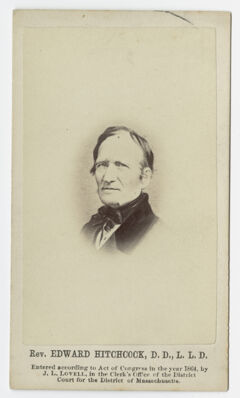 Thumbnail for Edward Hitchcock, portrait, facing left, circa 1859