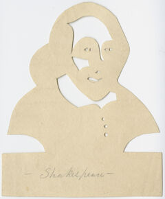 Thumbnail for Orra White Hitchcock cut-paper silhouette of Shakespeare