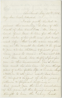 Thumbnail for Eunice Huntington letter to Edward Hitchcock, 1863 May 30 - Image 1
