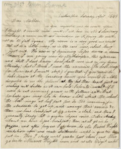 Thumbnail for Edward Hitchcock, Jr. letter to Orra White Hitchcock, 1844 April - Image 1