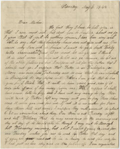 Thumbnail for Edward Hitchcock, Jr. letter to Orra White Hitchcock, 1844 May 8 - Image 1