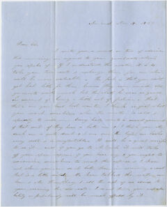 Thumbnail for Orra White Hitchcock letter to Edward Hitchcock, Jr., 1850 November 18 - Image 1
