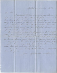 Thumbnail for Orra White Hitchcock letter to Edward Hitchcock, Jr., 1853 January 23 - Image 1
