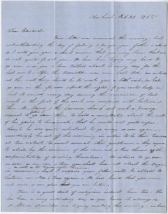 Thumbnail for Orra White Hitchcock letter to Edward Hitchcock, Jr., 1855 February 22 - Image 1