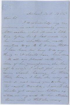 Thumbnail for Orra White Hitchcock letter to Edward Hitchcock, Jr., 1855 December 11 - Image 1