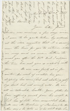 Thumbnail for Orra White Hitchcock letter to Edward Hitchcock, Jr., 1860 December 6 - Image 1