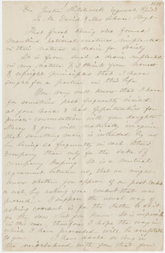 Thumbnail for Justin Hitchcock letter to David and Silence Hoyt, 1773 April 3, manuscript copy - Image 1