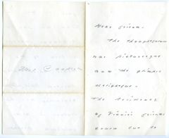 Thumbnail for Emily Dickinson letter to Abigail Ingersoll Cooper - Image 1